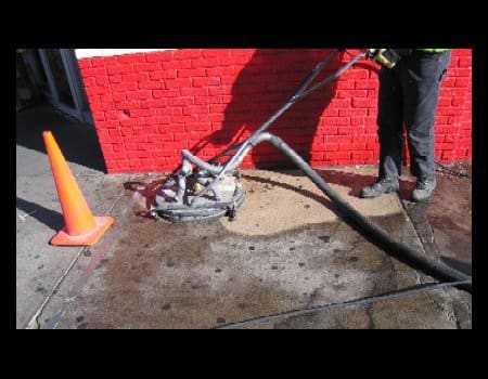 Concrete Washing and Scrubbing with Water Reclaim